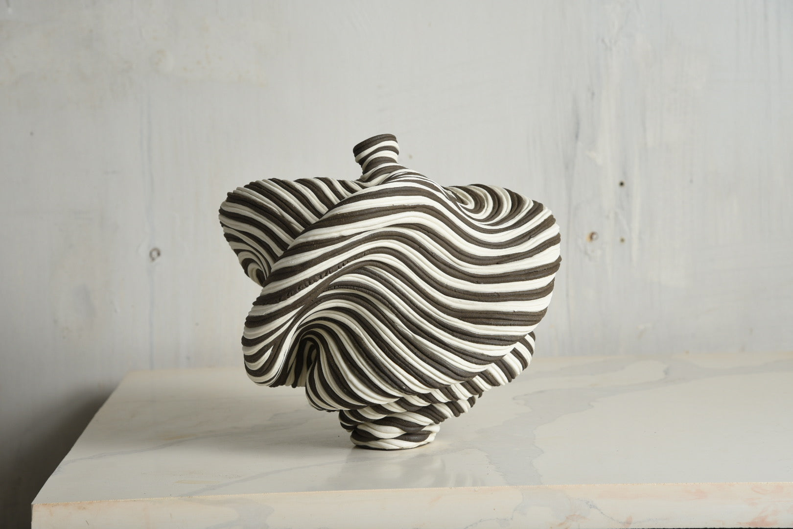 Black and White Vessel