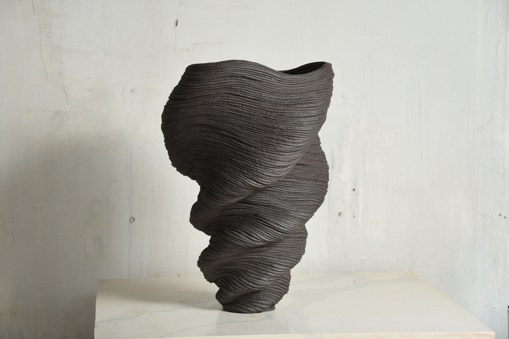 Tall Black Vase