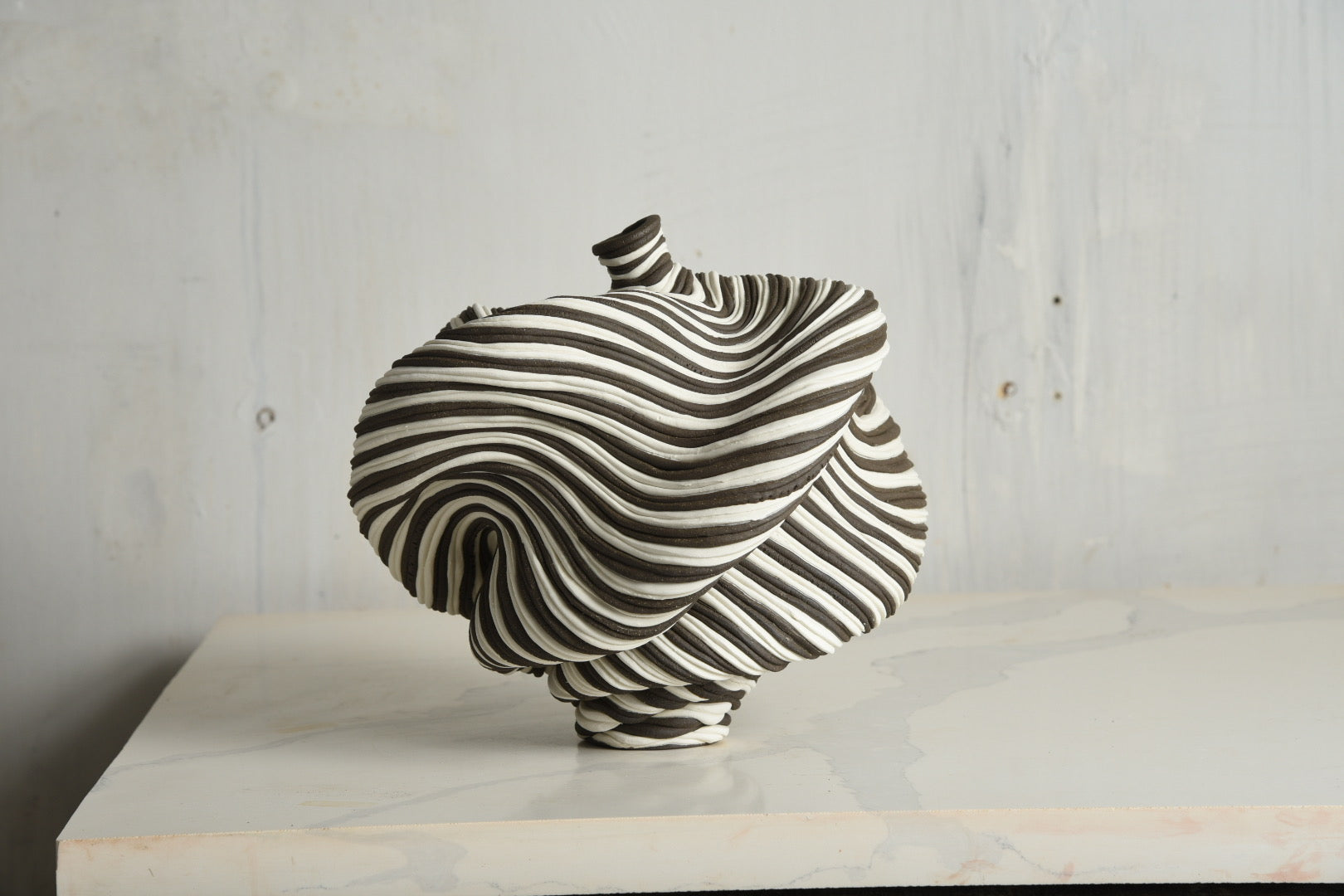 Black and White Vessel