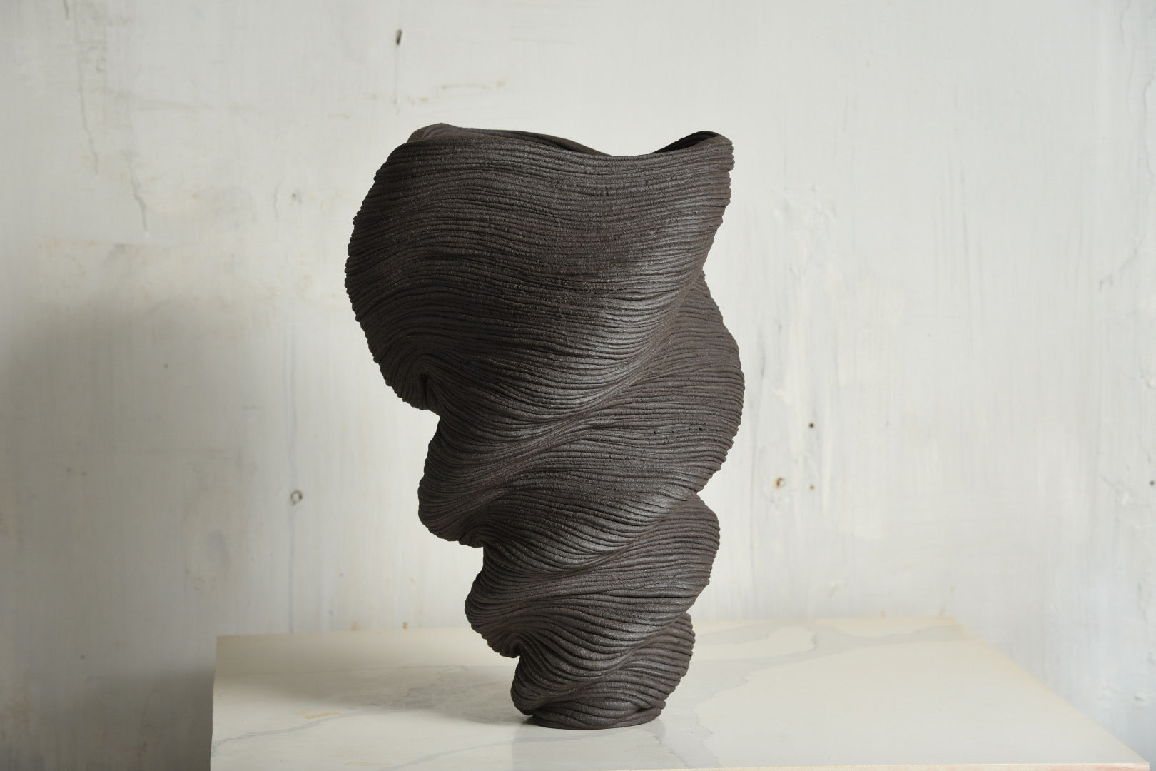 Tall Black Vase