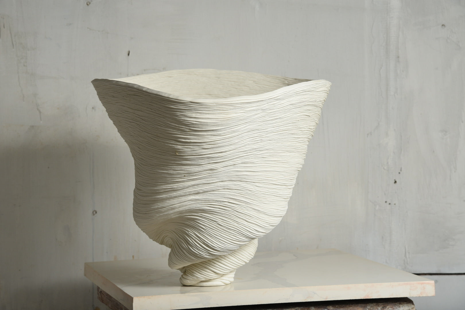 Big White Bowl Vase #2