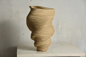 Tall Tan Vase