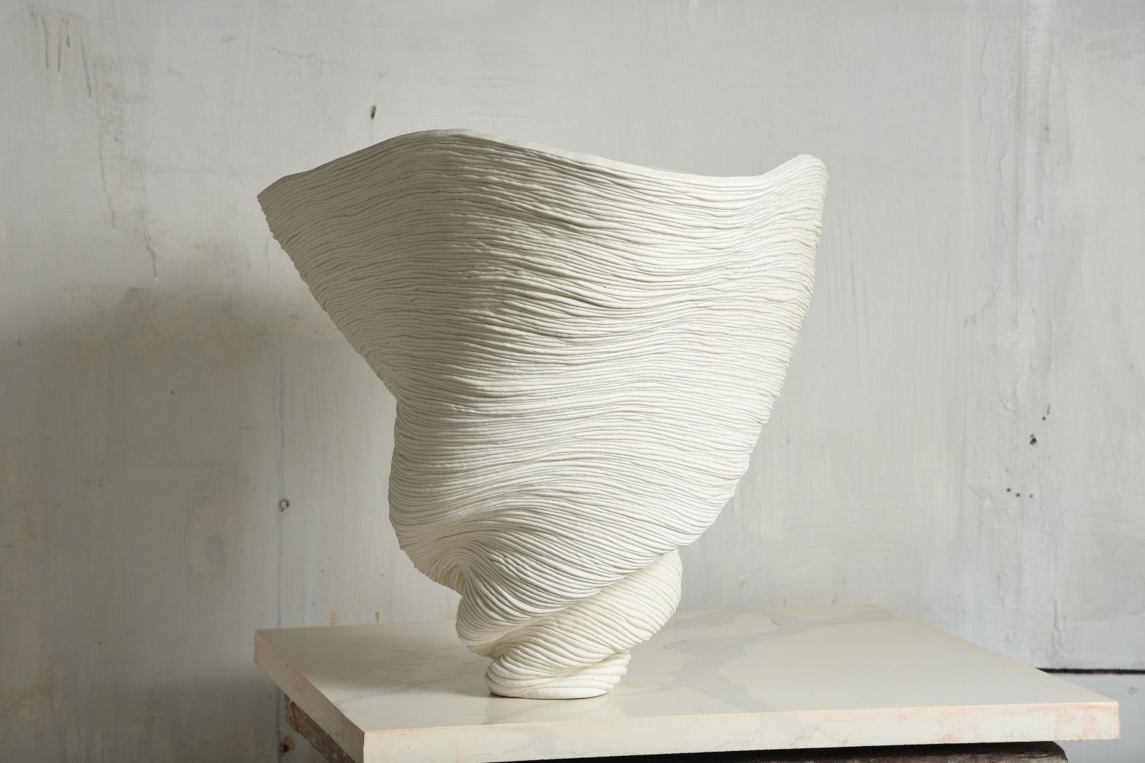 Big White Bowl Vase #1