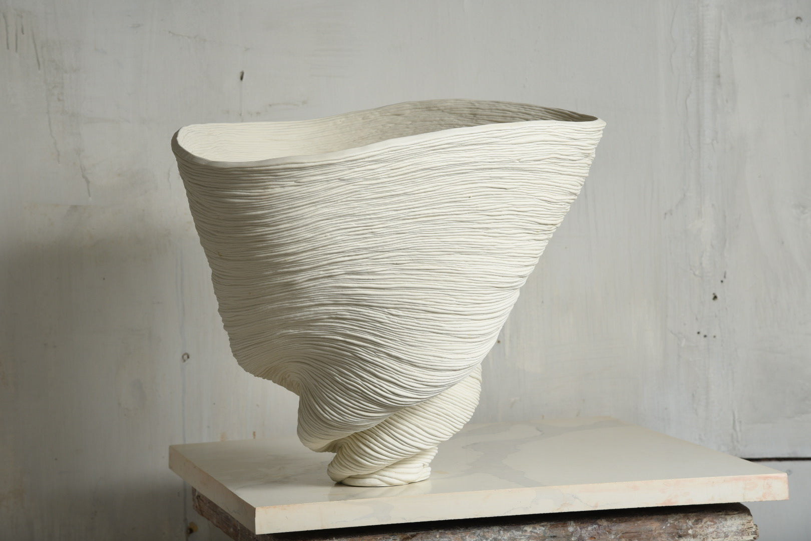 Big White Bowl Vase #2