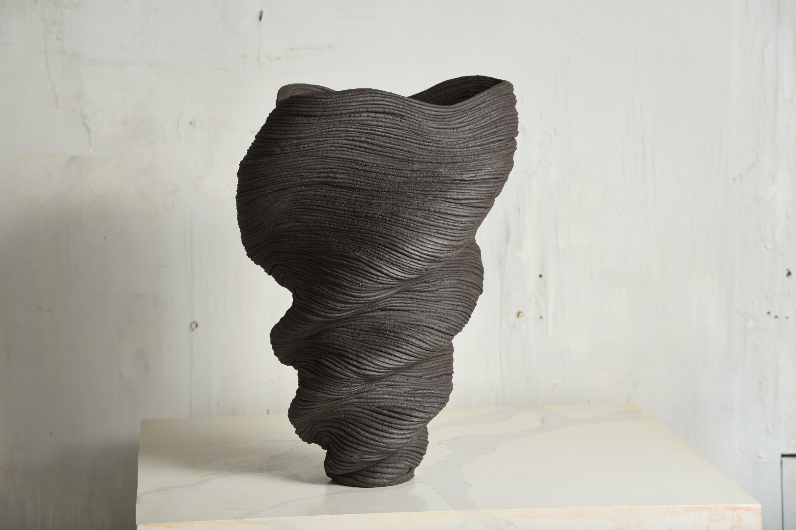 Tall Black Vase