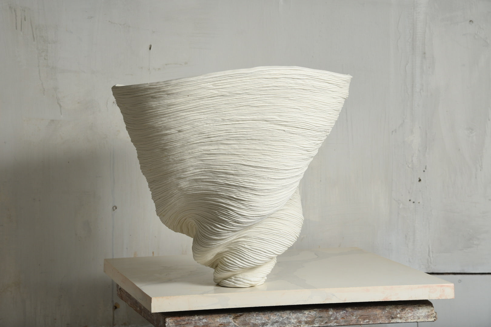Big White Bowl Vase #2