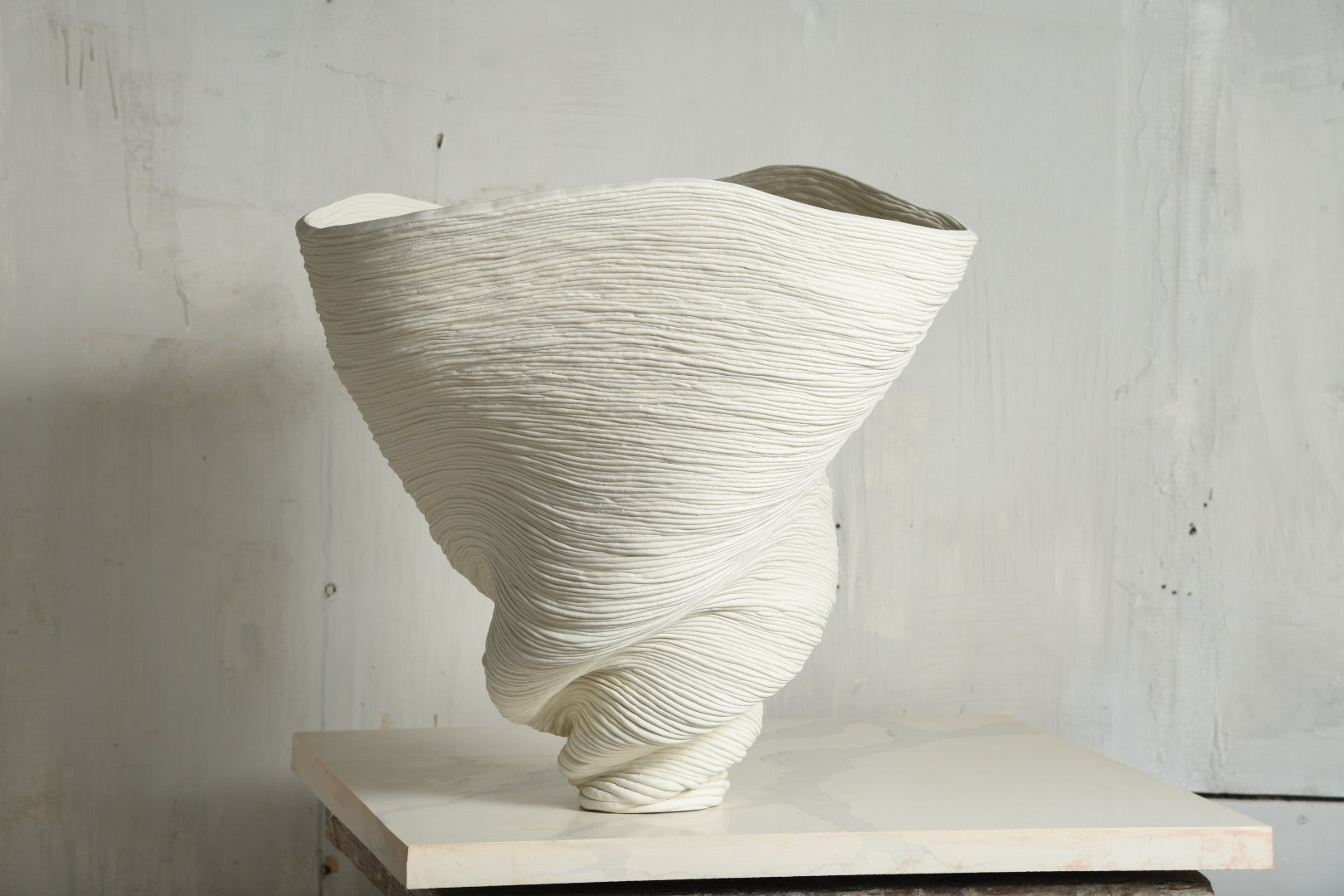 Big White Bowl Vase #1