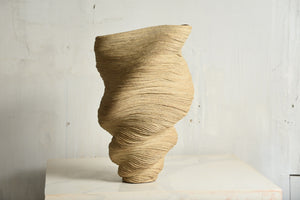 Tall Tan Vase