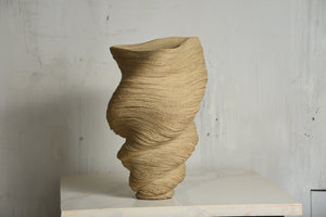 Tall Tan Vase