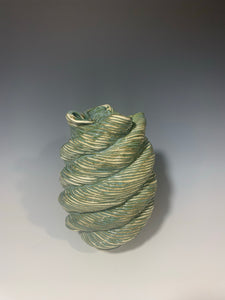 10.75" Moss Green Vase